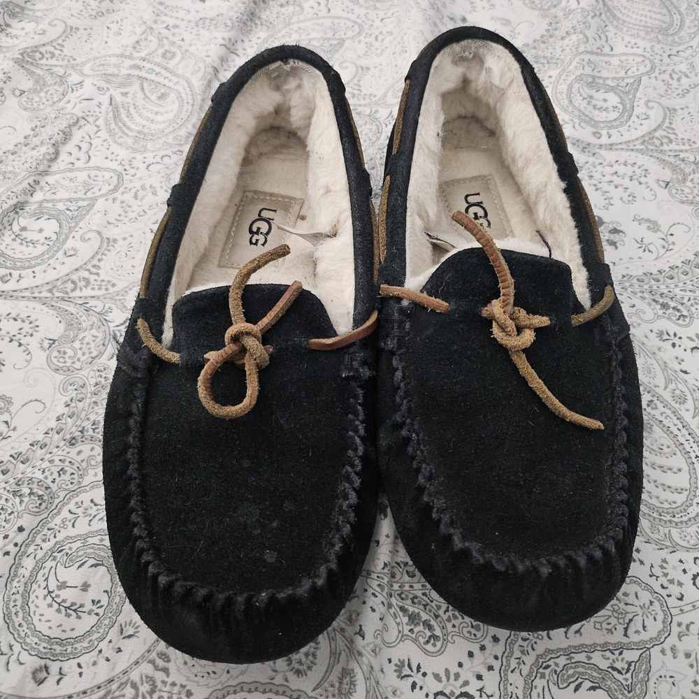 UGG Men's Black Moccasin Slippers